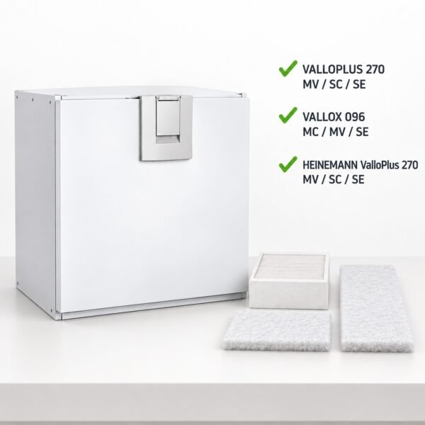 VALLOX filter VALLOPLUS 270 MV f7 filterpaket 27 Kompatibles Filterpaket Nr. 27 für ValloPlus 270 MV/SE/SC und Vallox 096 MV/MC/SE