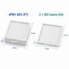 dimensioni-filtri-brofer-rdcd-2-5-f7-g4.jpg Brofer RDCD25SK / RDCD25SH Serie – Kompatibles Ersatzfilterset, 3 Filter: ePM1 60% (F7) + 2 × ISO Coarse (G4), 216 × 199 mm