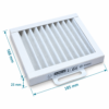 masse-filter-salda-smarty-2xp-g4-g4-185x168x25 Maße der Salda Smarty 2XP Filter G4 + G4 – 185 × 168 × 25 mm