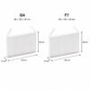 filtermasse-zehnder-comfoair-70.jpg Zehnder ComfoAir 70 – Kompatibles Ersatzfilterset, 2 Filter: ePM1 (F7) + ISO Coarse (G4), 98 × 190 × 16 mm