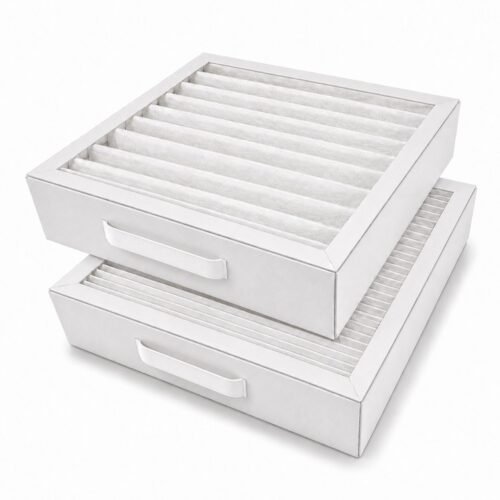 Aerauliqa QR180A / QR180M / QR180PH / QR230E – Kompatibles Ersatzfilterset, 2 Filter: ePM1 60% (F7) + ISO Coarse (G4), 200 × 200 × 46 mm