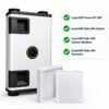 Aldes InspirAIR Home SC 240 / InspirAIR Side 240 Classic / Modbus / Premium – Kompatibles Ersatzfilterset, 2 Filter: ePM1 60% (F7) + ISO Coarse (G4), 185 × 175 × 45 mm / 195 × 195 × 5 mm