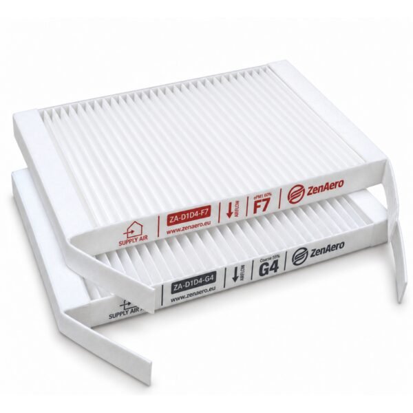 Kermi x-well F130 / F150 Filterset – kompatible Ersatzfilter F7 + M5, 230 × 150 × 24 mm Kermi x-well F130 / F150 kompatibles Ersatzfilterset mit 2 Filtern: ePM1 60% (F7) und ePM10 60% (M5), 230 × 150 × 24 mm