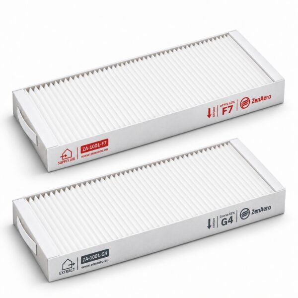 Maico WS 320 / WS 470 / WR 310 / WR 410 Filterset – F7 + G4, ePM1 60% + ISO Coarse 65%, 505 × 165 × 48 mm Maico WS 320, WS 470, WR 310 und WR 410 Filterset mit F7 ePM1 60% und G4 ISO Coarse 65%, 505 × 165 × 48 mm