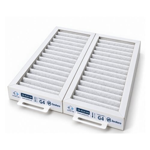 2er Filterset für Pluggit Avent P310 / AP310 ab 2013 mit 2 G4 ISO Coarse 65% Ersatzfiltern in 411x158x46 mm für Zu- und Abluft.