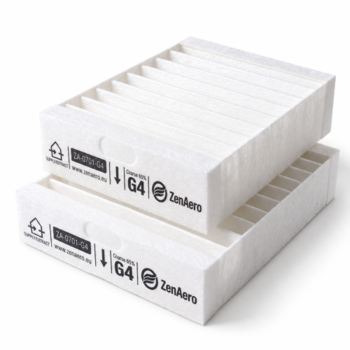 Siber DF EVO 1 / EVO 2 / OPTIMA / BASIC Ersatzfilterset G4 + G4, 139 × 175 × 48 mm