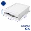 Abmessungen der Siber DF EVO 1 / EVO 2 / OPTIMA / BASIC Ersatzfilter G4 + G4 – 139 × 175 × 48 mm