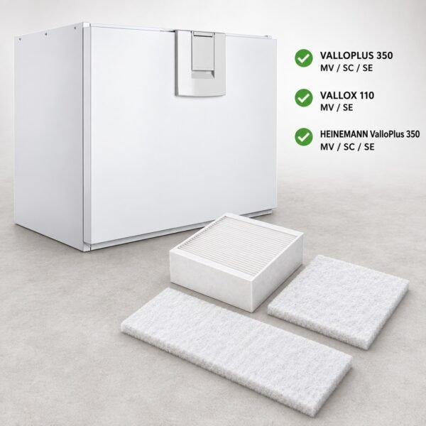 valloplus-350-vallox-110-filterset-lueftungsanlagen Kompatibles Filterpaket Nr. 24 für ValloPlus 350 MV/SE/SC und Vallox 110 MV/SE