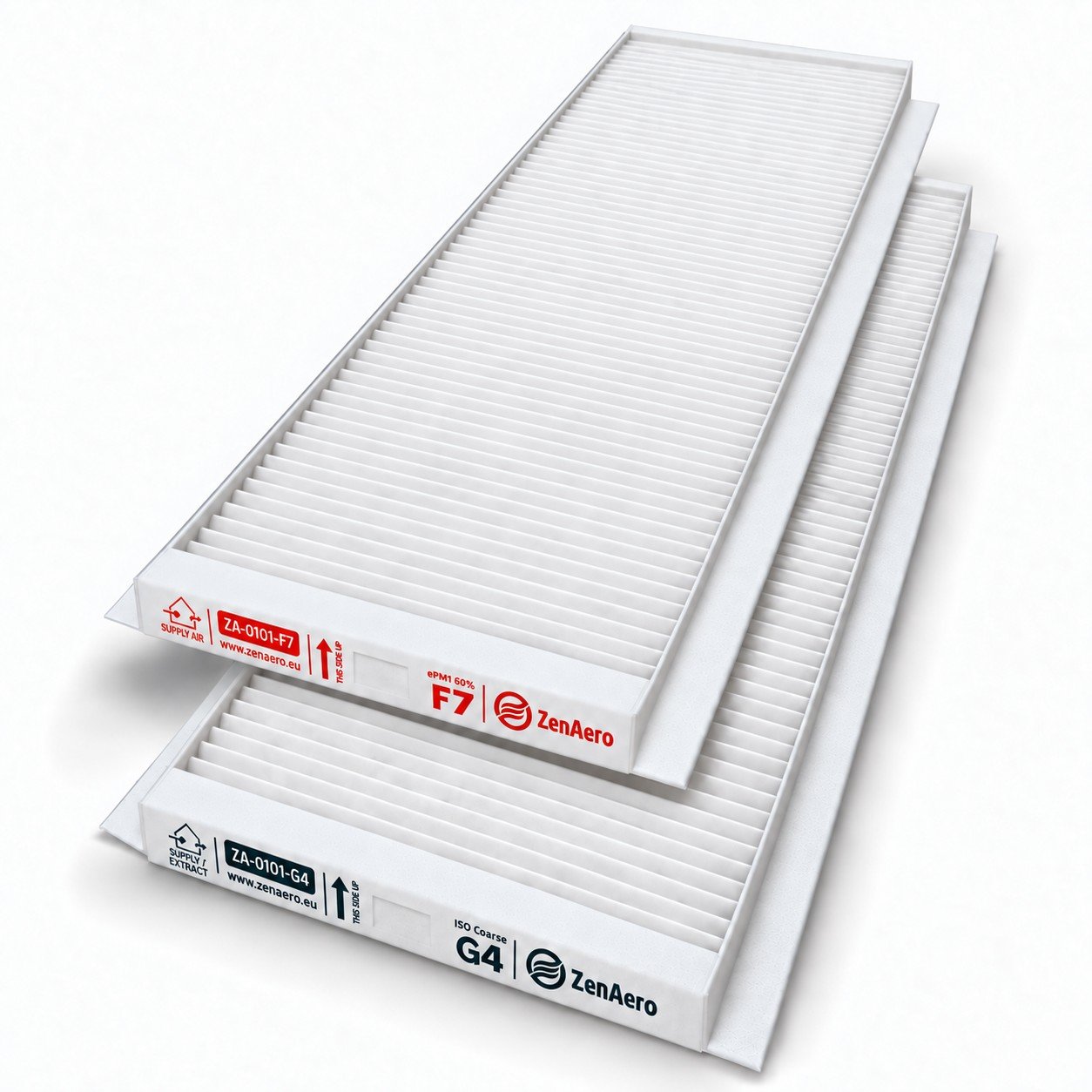 Kompatibles ZenAero-Filterset F7 und G4 für Zehnder ComfoAir Q 350
