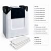 zehnder-comfoair-q-350-450-600-filtri-g4-g4-dimensioni Kompatibles Ersatzfilterset G4 + G4 für Zehnder ComfoAir Q 350 / 450 / 600