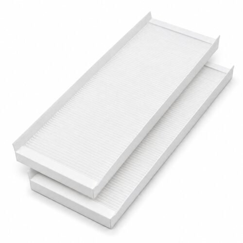 Zehnder ComfoAir Q 350 / 450 / 600 – Kompatibles Ersatzfilterset, 2 Filter: 2 × ISO Coarse (G4), 499 × 158 × 22 mm