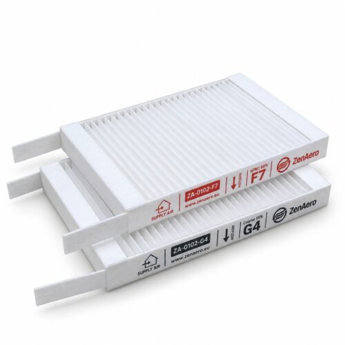 Zehnder ComfoSpot 50 Ersatzfilterset F7 + G4, 182 × 123 × 20 mm, passend für 527005400
