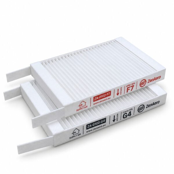 Zehnder ComfoSpot 50 Ersatzfilterset F7 + G4, 182 × 123 × 20 mm, passend für 527005400